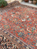 11'1 x 18'6 Antique Palatial Mahal rug #2192 / 11x19 Vintage Rug - Blue Parakeet Rugs