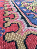 16' x 16'4 square antique Spanish Rug / 16x16 rug - Blue Parakeet Rugs