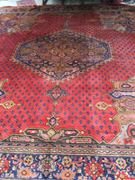16' x 16'4 square antique Spanish Rug / 16x16 rug - Blue Parakeet Rugs