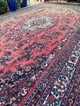 12'4 x 20'10 Vintage Persian Hamadan rug #2506 / 12x21 vintage rug - Blue Parakeet Rugs