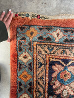 11'1 x 18'6 Antique Palatial Mahal rug #2192 / 11x19 Vintage Rug - Blue Parakeet Rugs