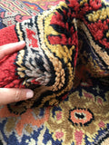 16' x 16'4 square antique Spanish Rug / 16x16 rug - Blue Parakeet Rugs