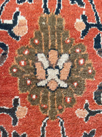 11'1 x 18'6 Antique Palatial Mahal rug #2192 / 11x19 Vintage Rug - Blue Parakeet Rugs