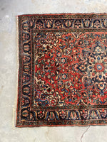 3'7 x 5'3 Antique Persian rug #1307 - Blue Parakeet Rugs