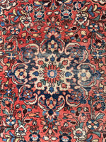 3'7 x 5'3 Antique Persian rug #1307 - Blue Parakeet Rugs