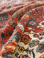 11'1 x 18'6 Antique Palatial Mahal rug #2192 / 11x19 Vintage Rug - Blue Parakeet Rugs