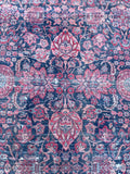 12' x 13' Antique Persian Kerman Lavar rug #2509 - Blue Parakeet Rugs