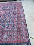 12' x 13' Antique Persian Kerman Lavar rug #2509 - Blue Parakeet Rugs