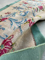 3'1 x 20'4 Antique Kerman runner #1987 / 3x20 Vintage Runner - Blue Parakeet Rugs