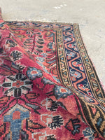 2 x 2’10 Floral 1920s scatter rug #2019 / 2x3 Vintage Rug - Blue Parakeet Rugs