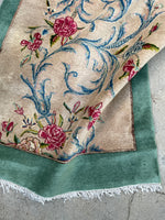 3'1 x 20'4 Antique Kerman runner #1987 / 3x20 Vintage Runner - Blue Parakeet Rugs