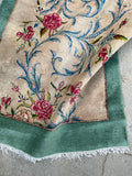 3'1 x 20'4 Antique Kerman runner #1987 / 3x20 Vintage Runner - Blue Parakeet Rugs