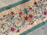 3 x 20 Antique Kerman runner #1986 / 3x20 Vintage Runner - Blue Parakeet Rugs