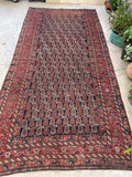 5'9 x 11'8 Antique Shiraz Rug #2352 - Blue Parakeet Rugs