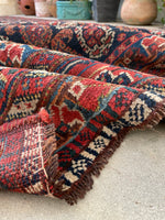 5'9 x 11'8 Antique Shiraz Rug #2352 - Blue Parakeet Rugs