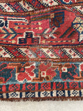 5'9 x 11'8 Antique Shiraz Rug #2352 - Blue Parakeet Rugs