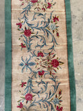 3 x 20 Antique Kerman runner #1986 / 3x20 Vintage Runner - Blue Parakeet Rugs
