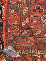 5'9 x 11'8 Antique Shiraz Rug #2352 - Blue Parakeet Rugs