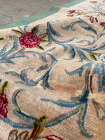3 x 20 Antique Kerman runner #1986 / 3x20 Vintage Runner - Blue Parakeet Rugs