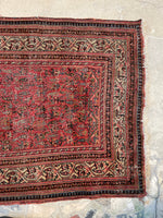 3'6 x 16'6 Antique and long Seraband runner #2020 / 4x17 Vintage runner - Blue Parakeet Rugs