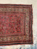 3'6 x 16'6 Antique and long Seraband runner #2020 / 4x17 Vintage runner - Blue Parakeet Rugs