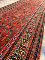 3'6 x 16'6 Antique and long Seraband runner #2020 / 4x17 Vintage runner - Blue Parakeet Rugs