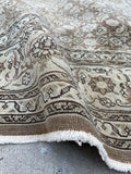 8x11 Antique Persian Tabriz rug #2511 - Blue Parakeet Rugs