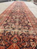 2'11 x 16' Antique skinny and worn village runner #2021 / 3x16 Vintage runner - Blue Parakeet Rugs