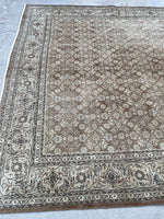 8x11 Antique Persian Tabriz rug #2511 - Blue Parakeet Rugs