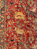 9'8 x 12'3 Antique Motasham Hunting Scene rug #JLlegacy / 10x12 Vintage Rug - Blue Parakeet Rugs