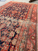 2'11 x 16' Antique skinny and worn village runner #2021 / 3x16 Vintage runner - Blue Parakeet Rugs
