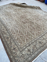 8x11 Antique Persian Tabriz rug #2511 - Blue Parakeet Rugs
