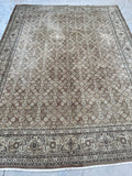 8x11 Antique Persian Tabriz rug #2511 - Blue Parakeet Rugs