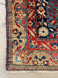 9'8 x 12'3 Antique Motasham Hunting Scene rug #JLlegacy / 10x12 Vintage Rug - Blue Parakeet Rugs
