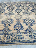 10x11 Antique Oushak Rug #2513 / 10x11 Vintage Rug - Blue Parakeet Rugs