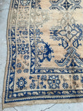10x11 Antique Oushak Rug #2513 / 10x11 Vintage Rug - Blue Parakeet Rugs