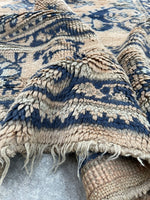 10x11 Antique Oushak Rug #2513 / 10x11 Vintage Rug - Blue Parakeet Rugs