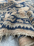 10x11 Antique Oushak Rug #2513 / 10x11 Vintage Rug - Blue Parakeet Rugs