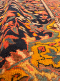 4'6 x 7'2 Antique 19th Century wool Rug / #JLHeirloom / 5x7 Vintage Rug - Blue Parakeet Rugs