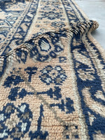 10x11 Antique Oushak Rug #2513 / 10x11 Vintage Rug - Blue Parakeet Rugs