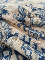 10x11 Antique Oushak Rug #2513 / 10x11 Vintage Rug - Blue Parakeet Rugs