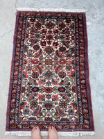 3x5 Vintage Persian Heriz Rug #2516ML - Blue Parakeet Rugs