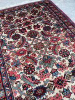 3x5 Vintage Persian Heriz Rug #2516ML - Blue Parakeet Rugs