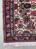 3x5 Vintage Persian Heriz Rug #2516ML - Blue Parakeet Rugs