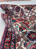 3x5 Vintage Persian Heriz Rug #2516ML - Blue Parakeet Rugs