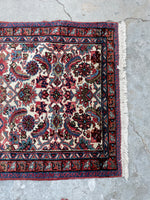 3x5 Vintage Persian Heriz Rug #2516ML - Blue Parakeet Rugs