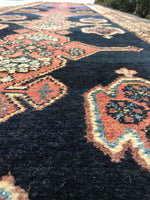 3'5 x 13'2 antique Kurdish runner - Blue Parakeet Rugs
