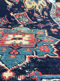 2'6 x 12'9 skinny Persian Tabriz Runner (#815) - Blue Parakeet Rugs