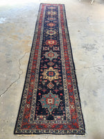 2'6 x 12'9 skinny Persian Tabriz Runner (#815) - Blue Parakeet Rugs