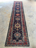 2'6 x 12'9 skinny Persian Tabriz Runner (#815) - Blue Parakeet Rugs